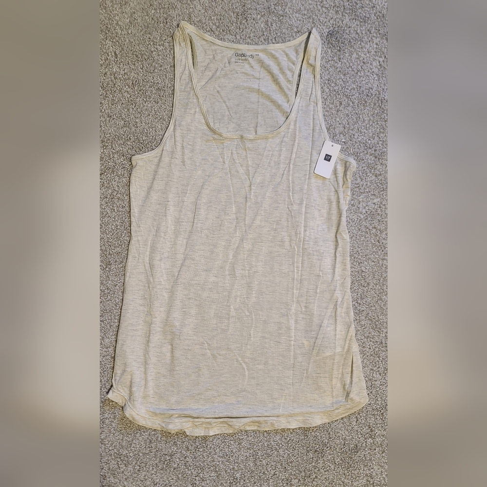 Gapbody Pure Body Tank Top in White Heather